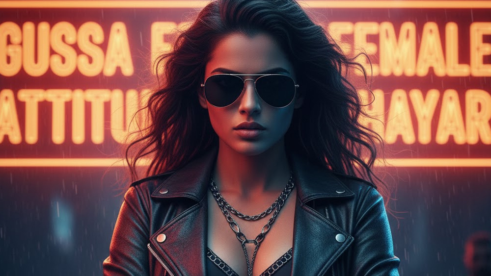 gussa female attitude shayari